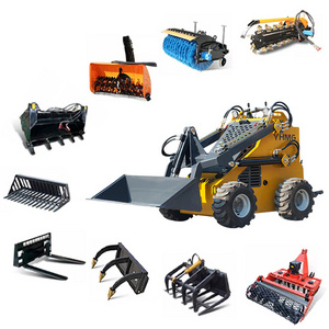 Hot Products skid steer loader multifunctional quick change mini steer loader front wheel loader