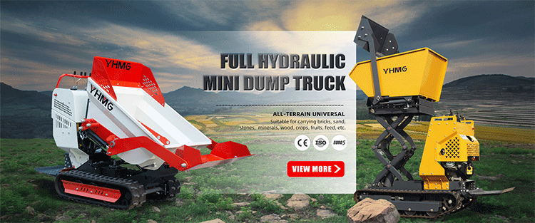 free shipping Hydraulic garden farm mini dumper Diesel  Dump Track Dumpers Mini Dumper 500KG