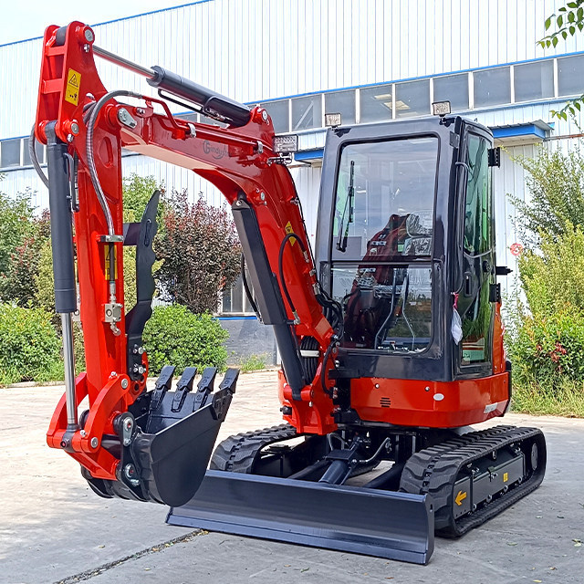 Free shipping! EPA/EURO 5  used mini excavator 2ton 1ton 1.5 ton excavator cabin mini digger fo Multi function