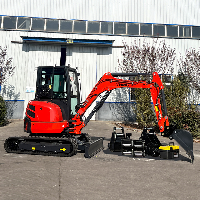 15Hp Gasoline Engine Powered 3 Ton Towable Backhoe Mini Excavator