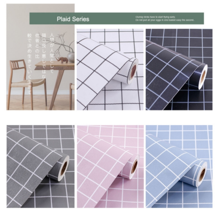 Anti-Oil Stickers Furniture Waterproof Self-Adhesive Roll Wallpaper Contact Paper For Kitchen