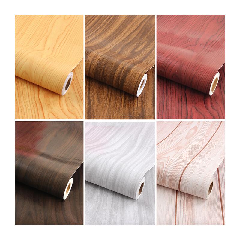 Peel And Stick Brick Wallpaper Wood Brown Decorative Paper Wallpapers Decorations Self-Adhesive