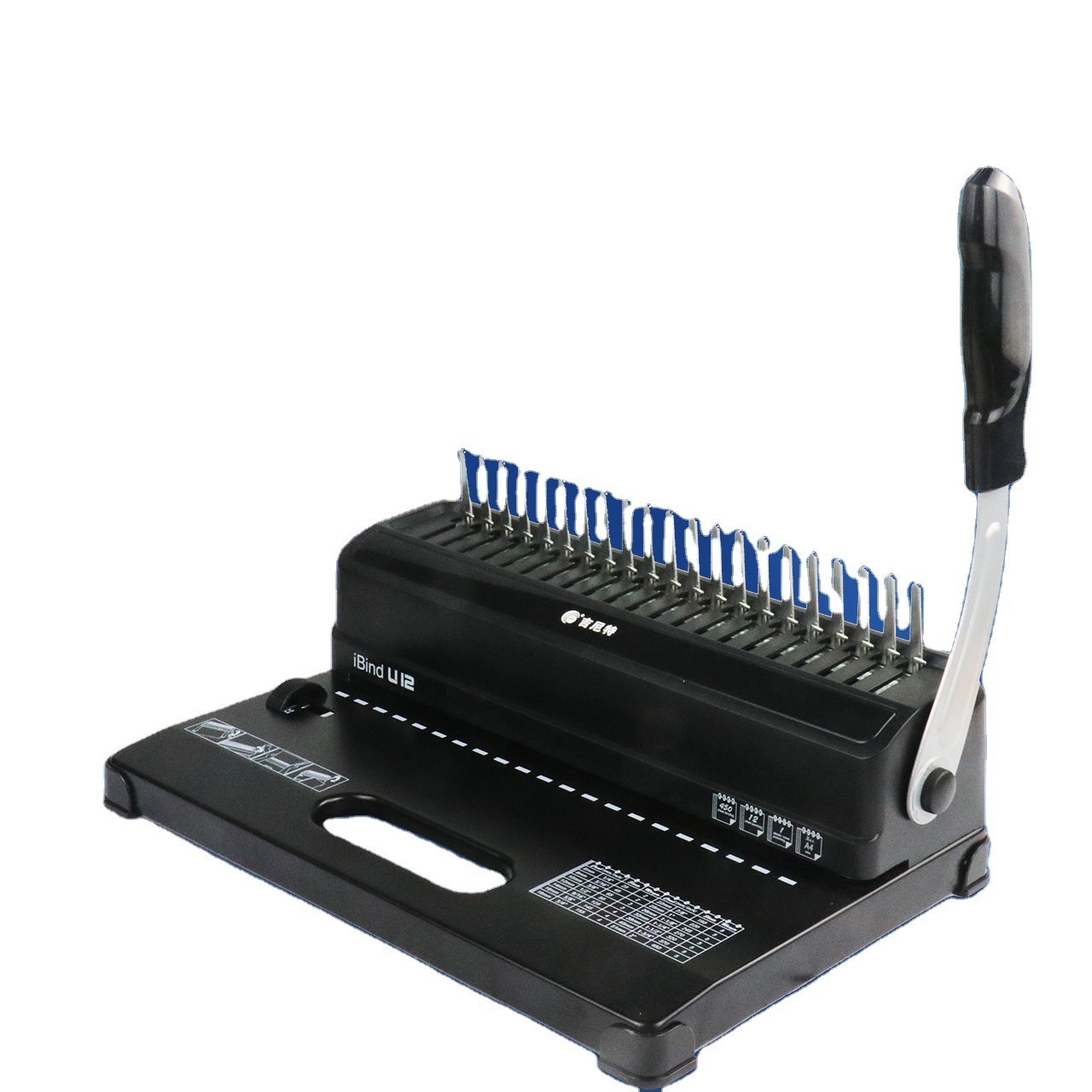 Guaranteed Quality Manual comb binding machine 12 Sheets Pun 21 Holes Comb Book Binder for Office