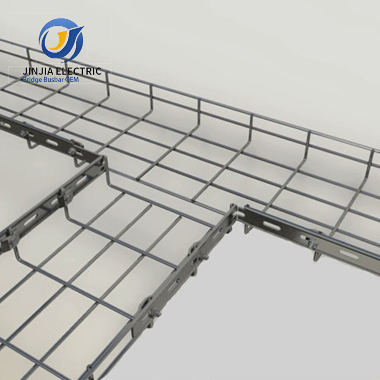 Wire Mesh Basket Metal Hot Dip Galvanized Stainless Steel Cable Trays With Cover Cable Channel Support Systems