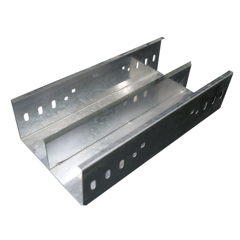 JINJIA ELECTRIC Accessories 500*200*2.0*1.5 Manufacturer Galvanized Cable Tray Electrical Hot-Dip Steel Trough Ladder