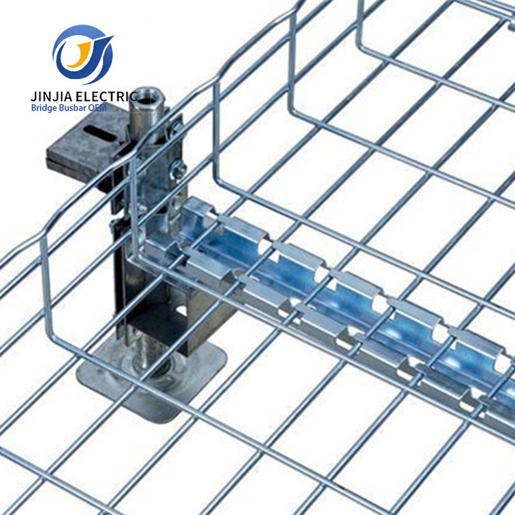 Wire Mesh Basket Metal Hot Dip Galvanized Stainless Steel Cable Trays With Cover Cable Channel Support Systems