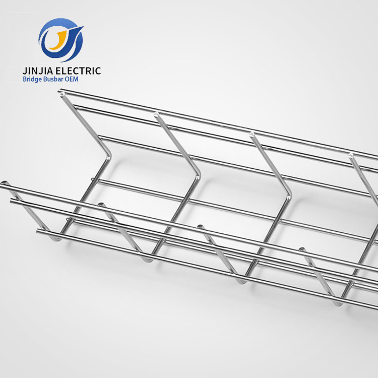 Wire Mesh Basket Metal Hot Dip Galvanized Stainless Steel Cable Trays With Cover Cable Channel Support Systems