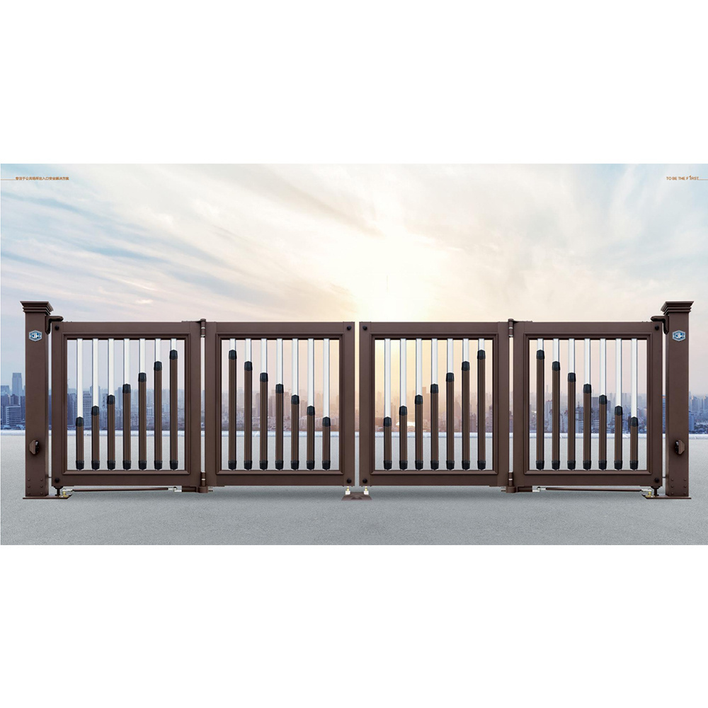 UAE House Main Gate Metal Automated Swing Folding Security Front Gate Designs for Mansion