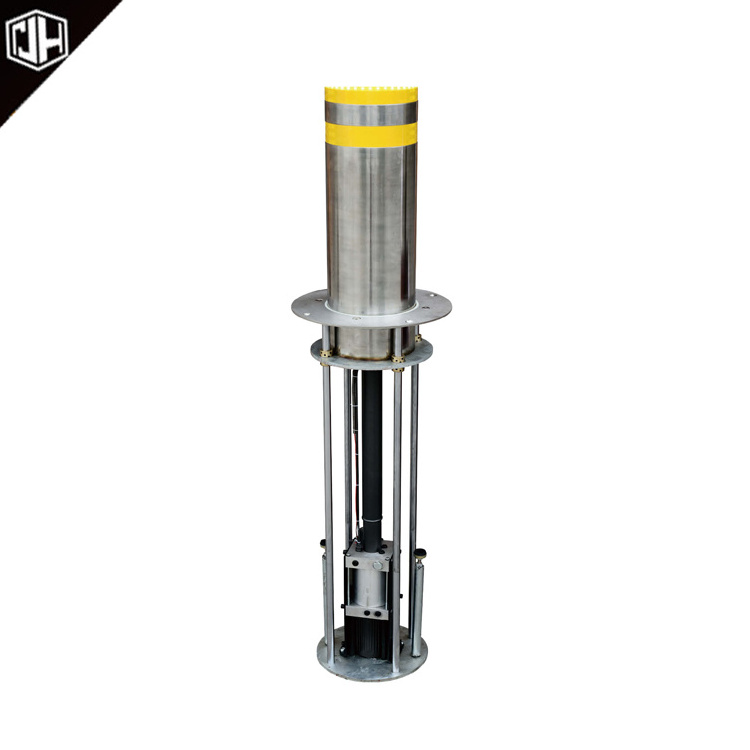 304 stainless steel automatic hydraulic bollard rising electric hydraulic bollards