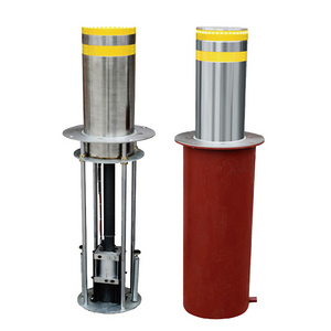 Parking Lot Safety Telescopic Barrier Automatic 400~800mm Lifting Height Hydraulic Column for Hotel