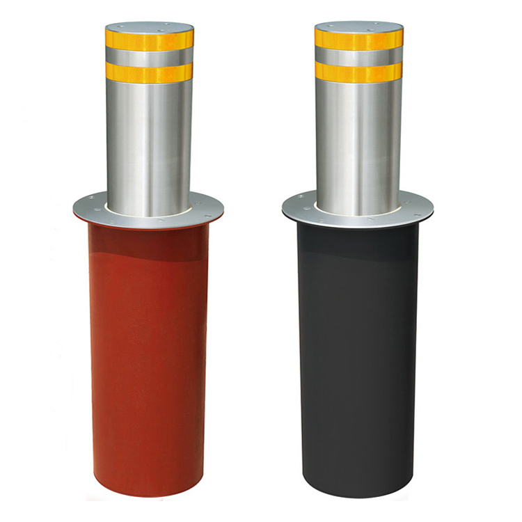 304 stainless steel automatic hydraulic bollard rising electric hydraulic bollards