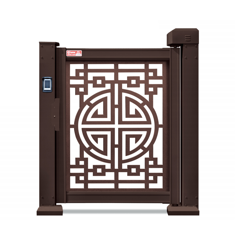 Aluminum Access Control System Advertising Automatic Speed Swing Gate ID Card Door