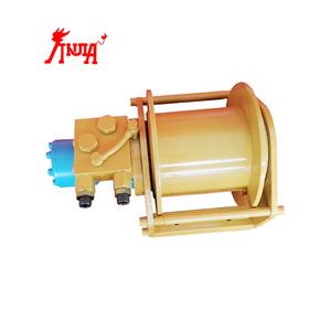 High speed 5 ton hydraulic truck winch with orbit hydraulic motor