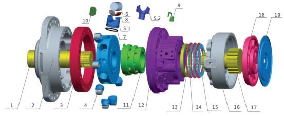 Hydraulic drive radial piston wheel/shaft poclain motor MS02 MSE02 MS05 MS08 MS11 MS18 MS25 MS35 MS50 MS83 MK04