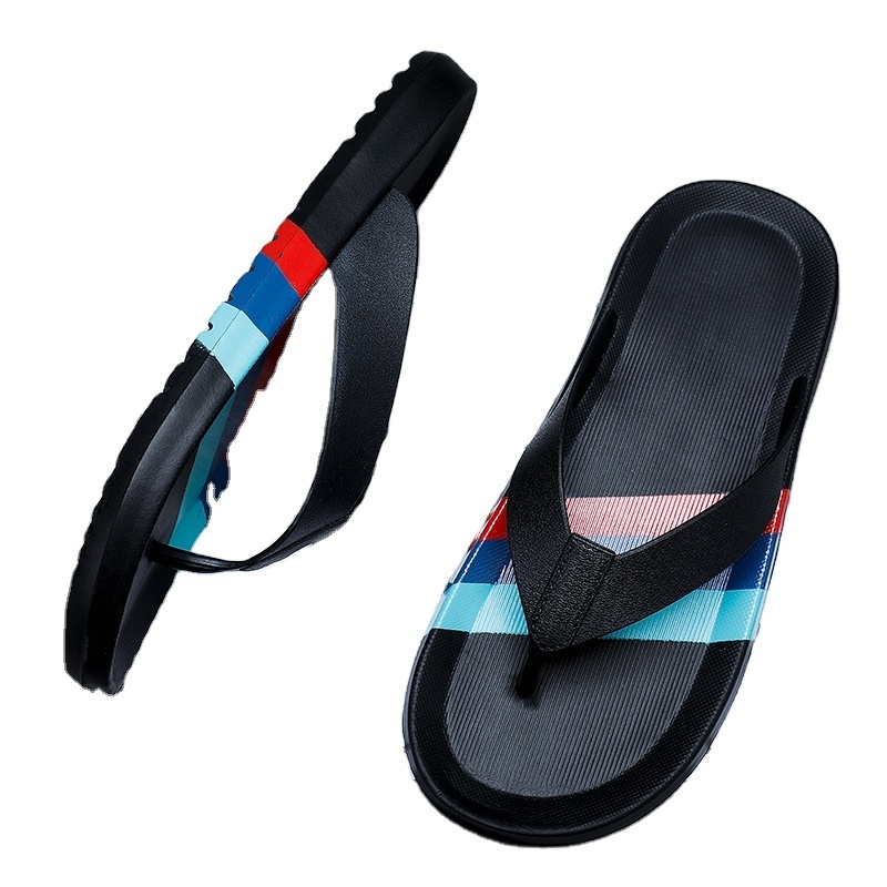 Men's Summer Casual Flip-Flops Slippers Soft Bottom Non-Slip Clip Feet Indoor Deodorant Sandals Personality Home Slippers