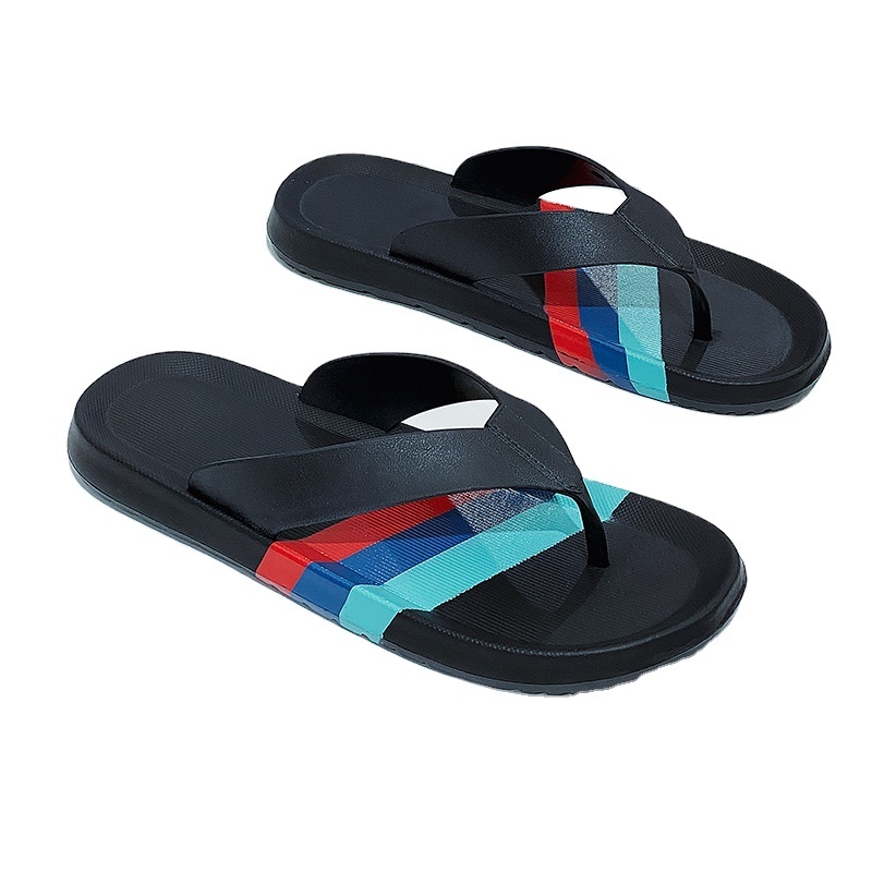 Men's Summer Casual Flip-Flops Slippers Soft Bottom Non-Slip Clip Feet Indoor Deodorant Sandals Personality Home Slippers