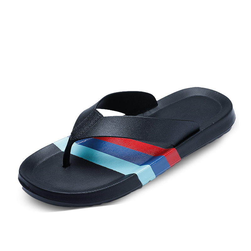 Men's Summer Casual Flip-Flops Slippers Soft Bottom Non-Slip Clip Feet Indoor Deodorant Sandals Personality Home Slippers