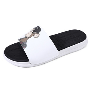 2022 Summer Soft New Design Elastics 3d Elastics Slipper Cheap Male Foot Wears Arabic Slipper Eva Custom Slides Sandals