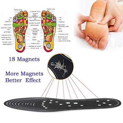 Cuttable Acupressure Foot Therapy Magnetic Insoles Aliexpress