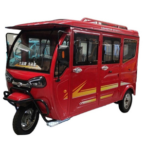 China Adult Enclosed Big Space Cheap price Cabin Electric Tuk Tuk Sightseeing Rickshaw Electric Tricycle