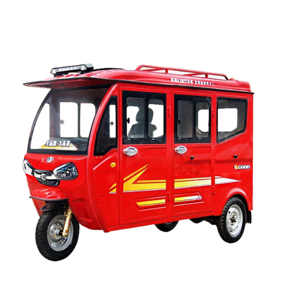 China Adult Enclosed Big Space Cheap price Cabin Electric Tuk Tuk Sightseeing Rickshaw Electric Tricycle