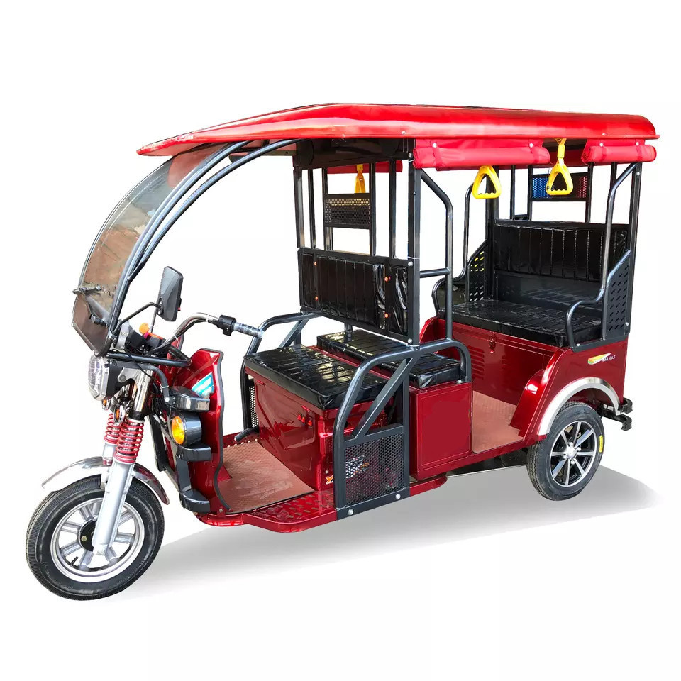 Electric Tricycles 3 Wheeler Tuk Tuk Electric Adult Passenger Tricycle With Solar Panel