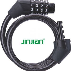 Jinjian easy carrying Easy cable lock bike accessories Installation hot sale small bike lock for kids bike and helmet