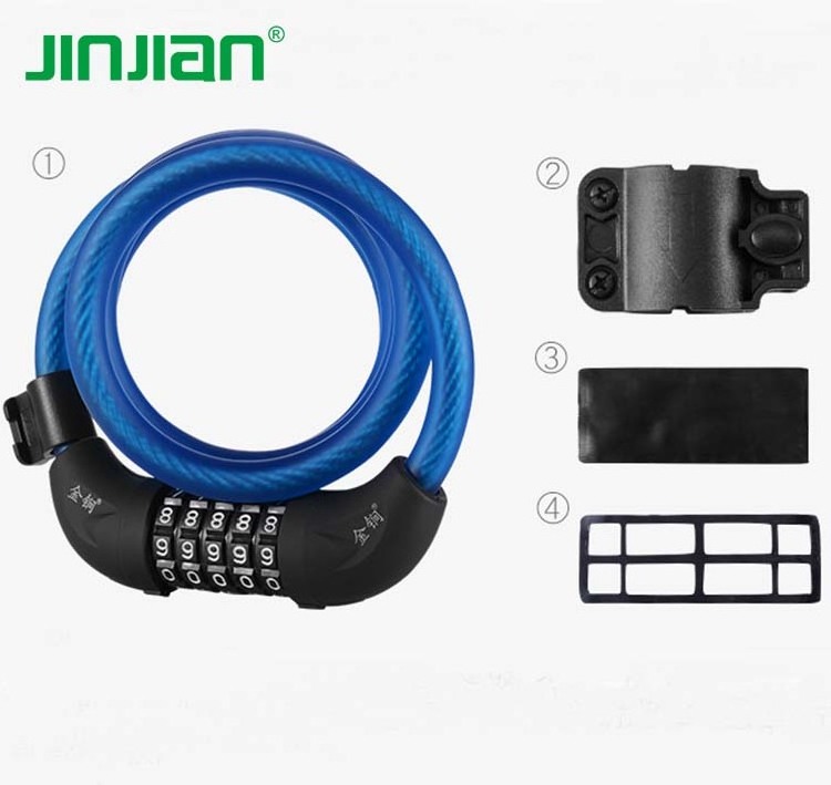 Free Sample available combination number bike bicycle cycle cable lock