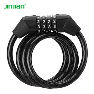 Bicycle Lock 8x1200mm 4 Digit Combination Code Spiral Cable Bike Cycle Lock