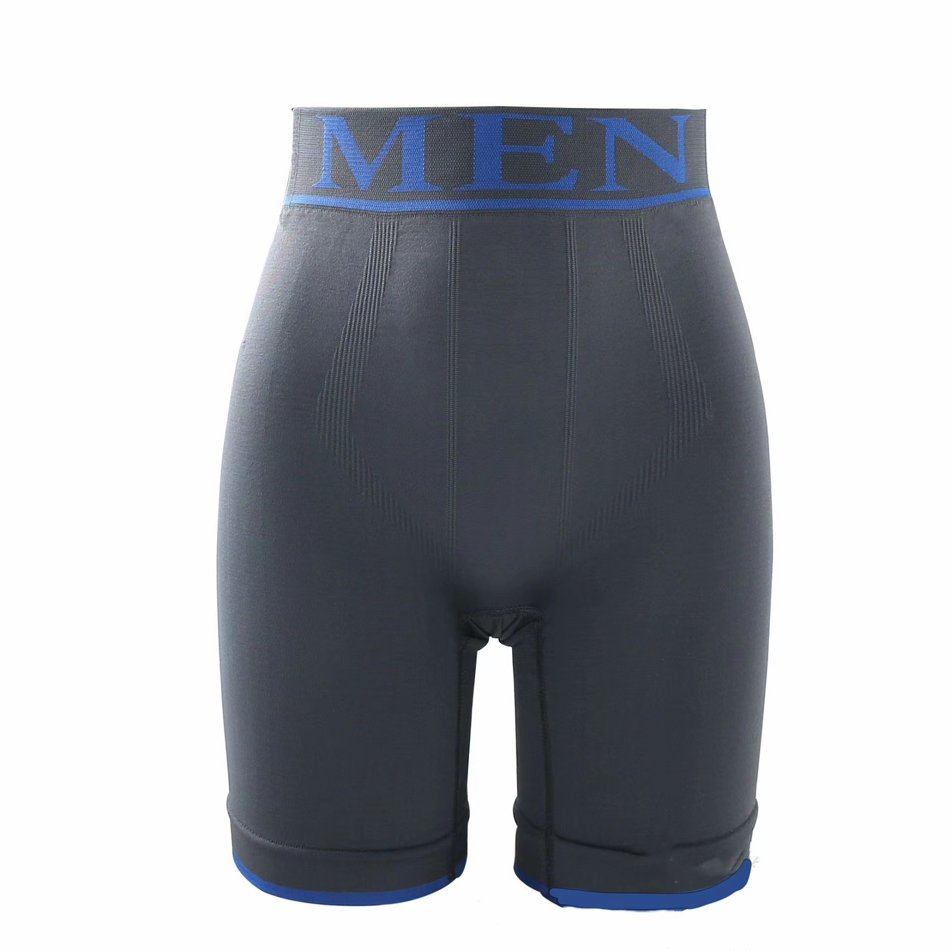 Customized MEN logo high elasticity long leg shorts underpant seamless Men's Briefs & Boxers underwear