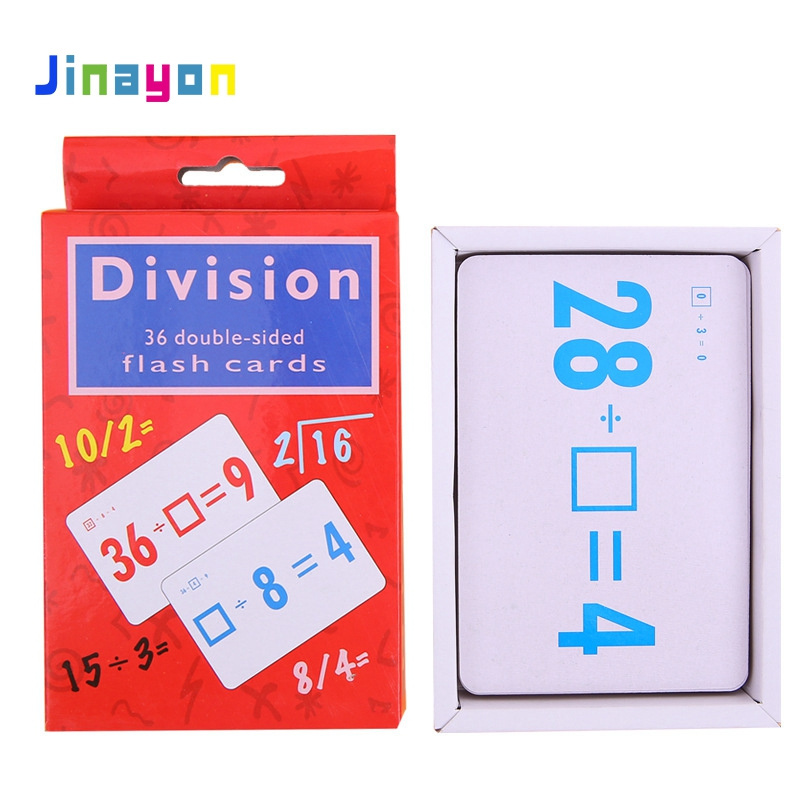 Jinayon Wholesale Custom Printing Kids Education Mathematics Numbers Children Learning Flash Cards