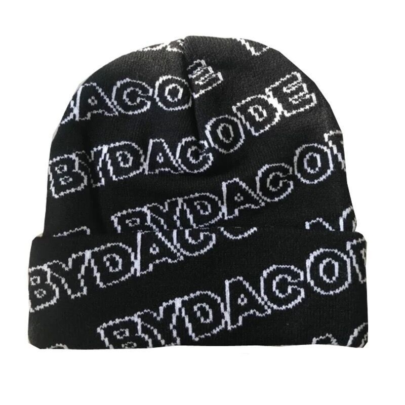 wholesale custom beanie/OEM own embroidery logo 100% acrylic pom pom Knitted Fashion OEM Beanie Hat Custom Winter Hat