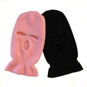 Pilot acrylic knitted face mask hat/robber hat/beanie wind defense head beanie ski Balaclava