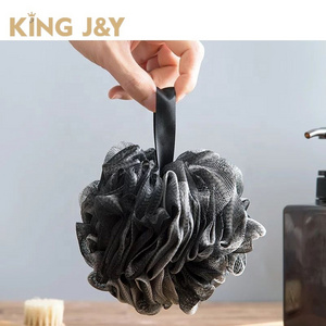 Black Loofah,Plastic Bath Loofah,any Shape Color Bath Sponge