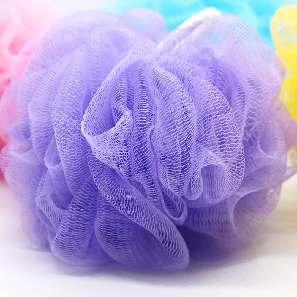 Hot Selling 13g-80g Mesh Shower Loofah Bath Pouf Exfoliating Bath Sponge In Stock