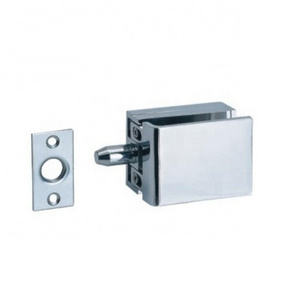 Zinc Alloy Square Shape Glass Door Lock Glass Latch