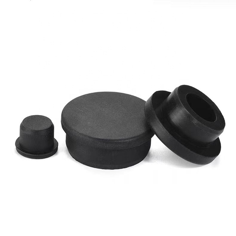 Hot sales rubber sealing grommet pipe plug Seal T type silicone plug Hollow solid insulation round silicone plug