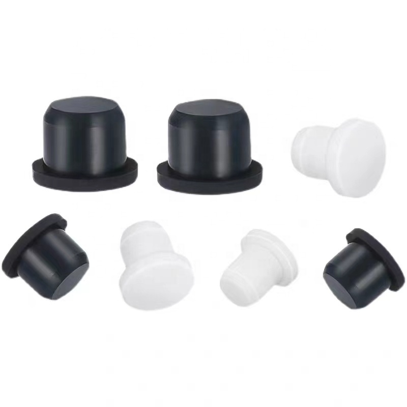 Hot sales rubber sealing grommet pipe plug Seal T type silicone plug Hollow solid insulation round silicone plug