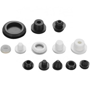 Hot sales rubber sealing grommet pipe plug Seal T type silicone plug Hollow solid insulation round silicone plug