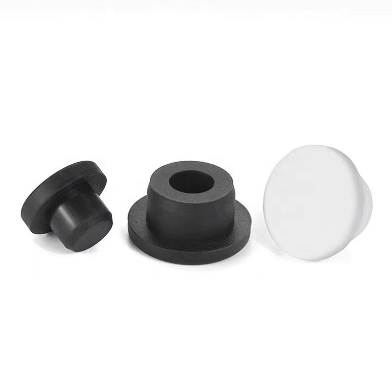 Hot sales rubber sealing grommet pipe plug Seal T type silicone plug Hollow solid insulation round silicone plug