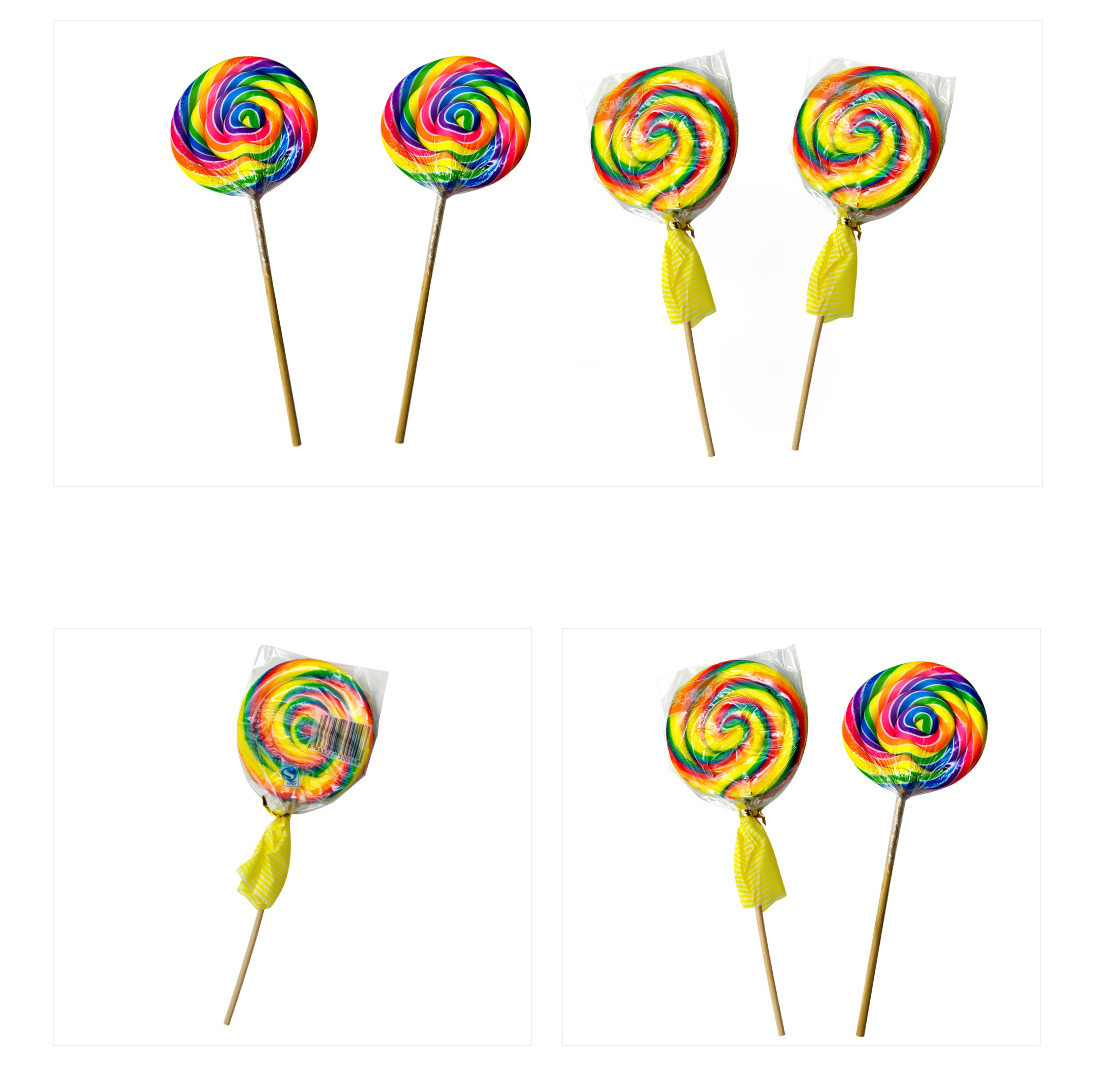 Customizable 50g windmill lollipop sweets hard swirl lolly pop colorful fruit flavor big bom lollipops candy