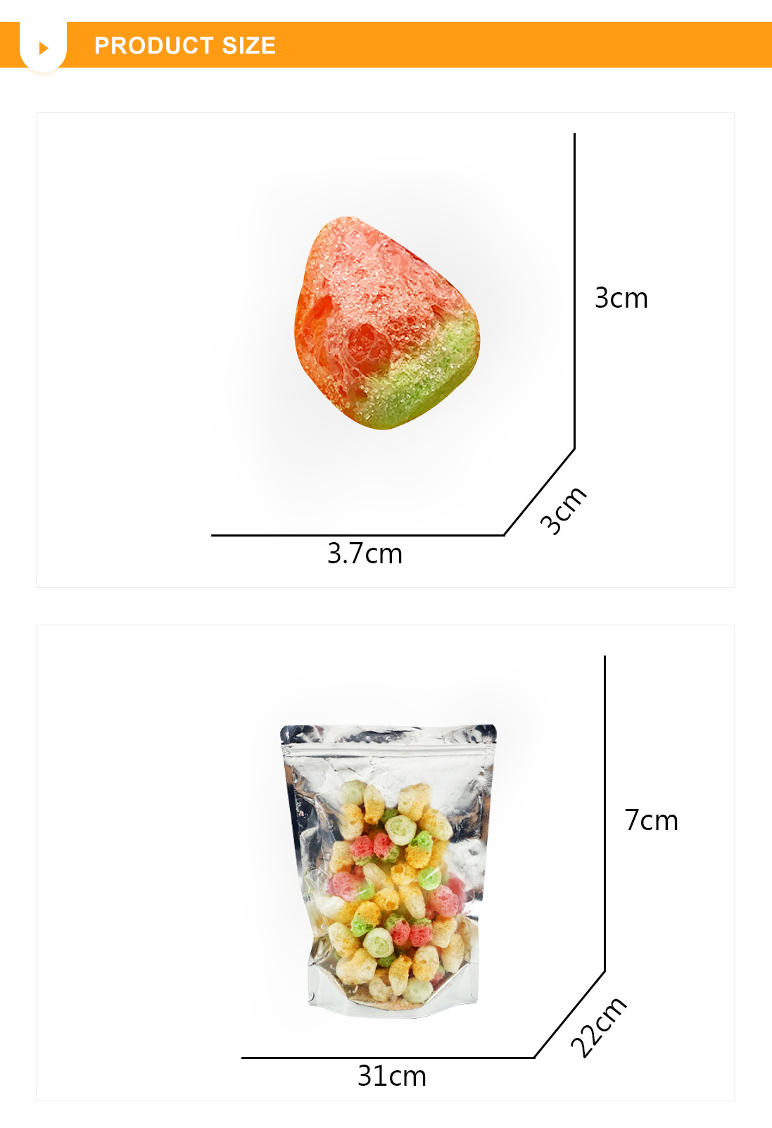 Hot Selling Bulk Freeze Dried Snacks Ball Candy Manufacturers Japanese Food Products Freeze Dried Candy