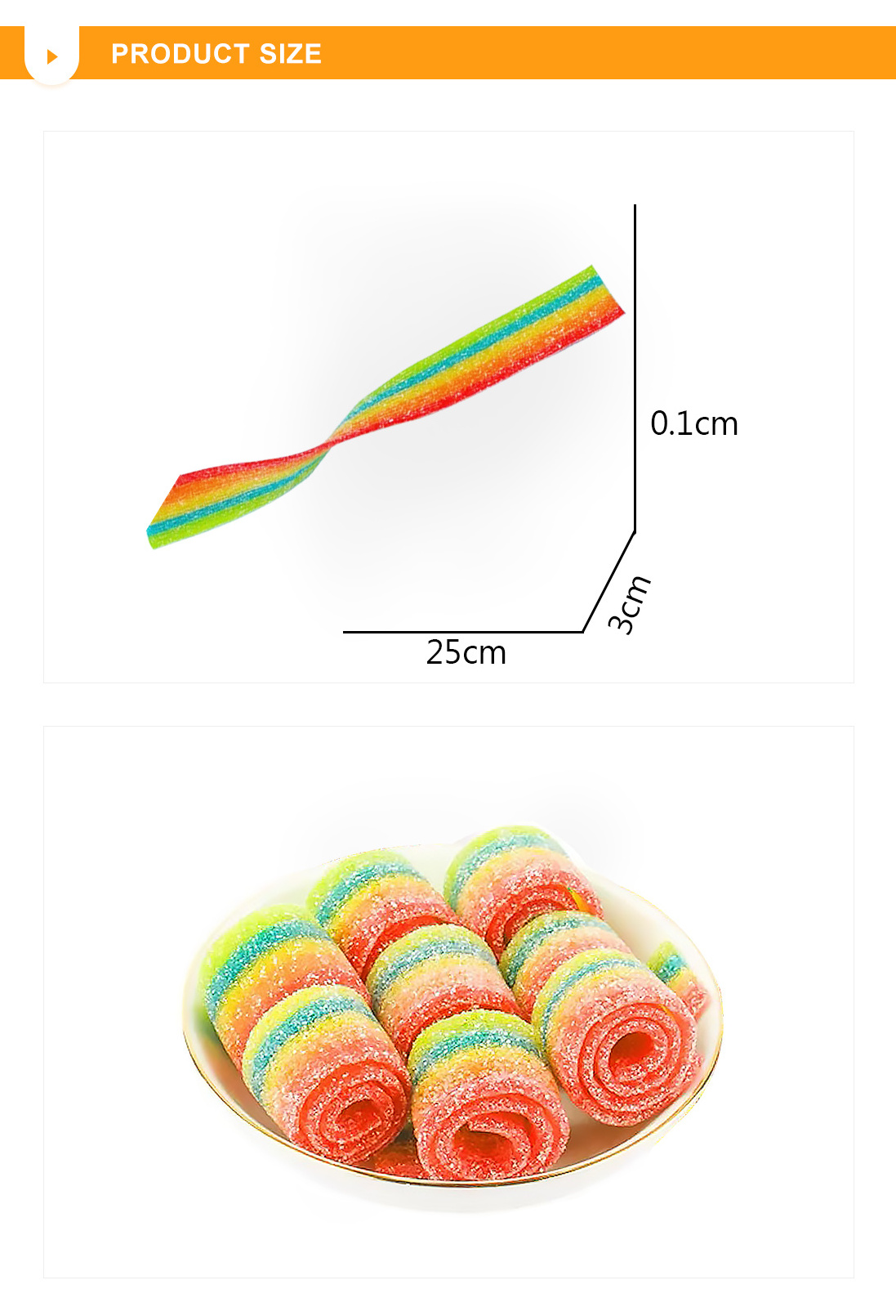 Children bulk fruit roll ups candies multicolor sour belts gummies confectionery strips soft candy