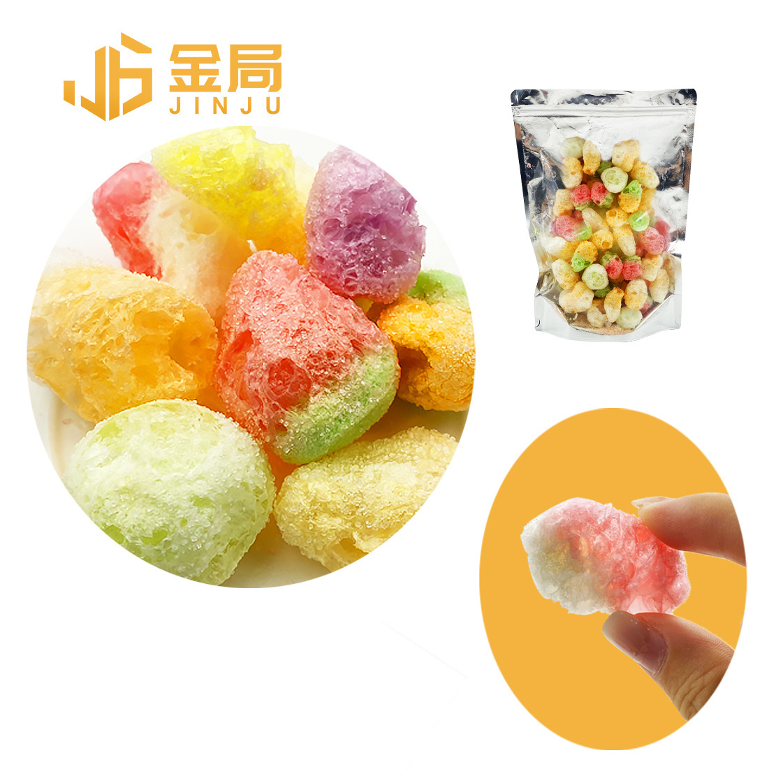 Hot Selling Bulk Freeze Dried Snacks Ball Candy Manufacturers Japanese Food Products Freeze Dried Candy