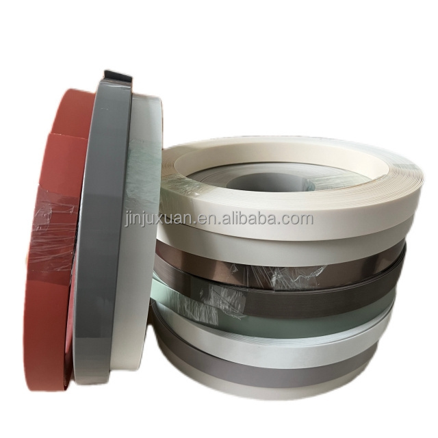 Custom Metallic Brushed Decorative Glue for Pvc Edging Banding Tape Trim Strip Exquisite Edge Band Roll