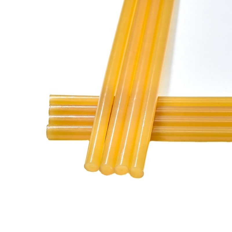 JJX Custom hot melt glue stick translucent yellow Hot melt glue stick 11mm yellow hot melt glue stick