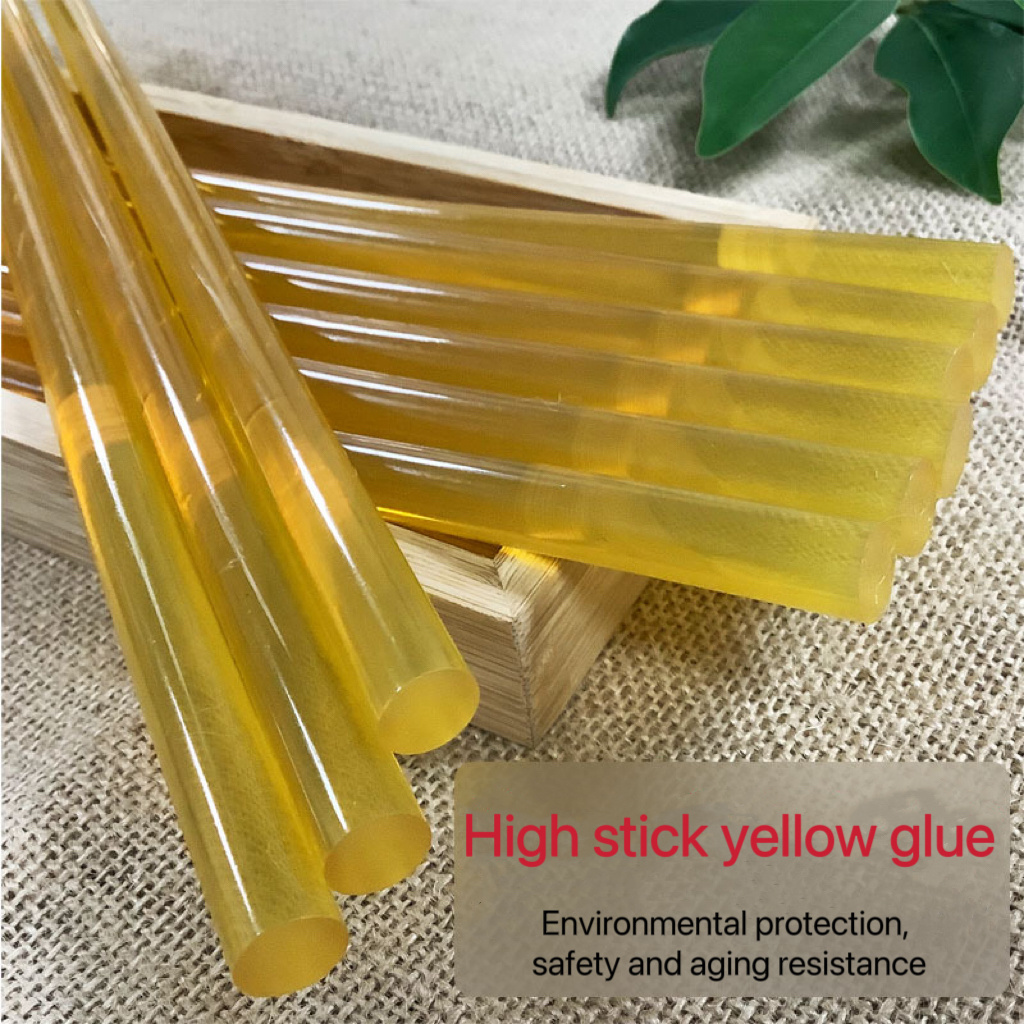 Low price hot melt glue stick yellow transparent factory Direct Sale Glue Stick