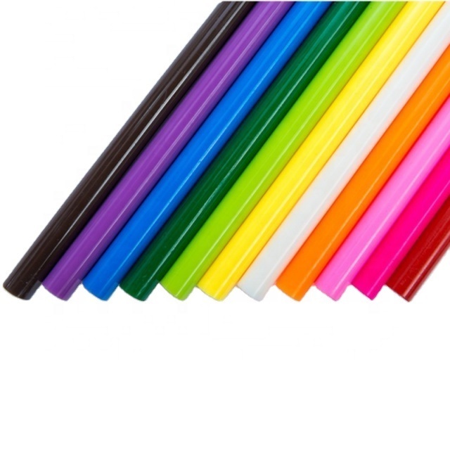 JJX Colorful hot glue sticks 11mm DIY hot melt glue sticks