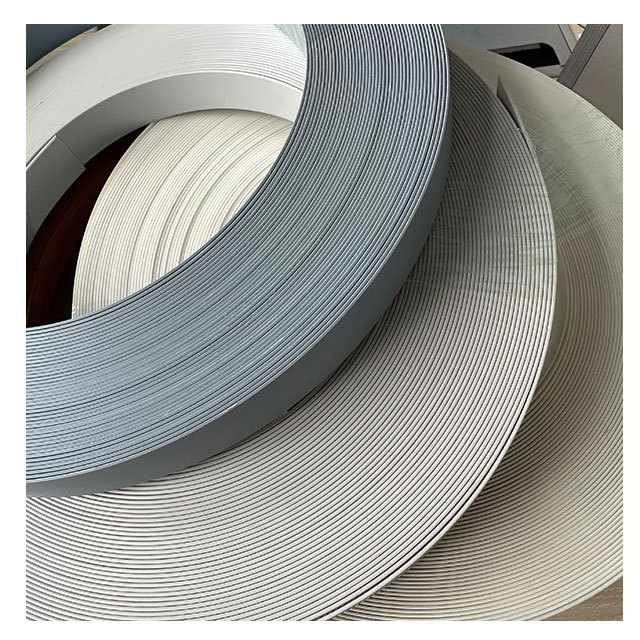 Custom Metallic Brushed Decorative Glue for Pvc Edging Banding Tape Trim Strip Exquisite Edge Band Roll