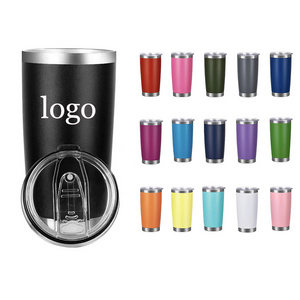 In stock travel mug double wall stainless steel sublimation coffee cup 20oz tumbler mug